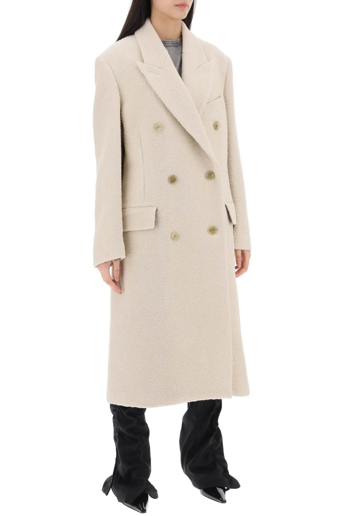 Acne studios double-breasted wool coat