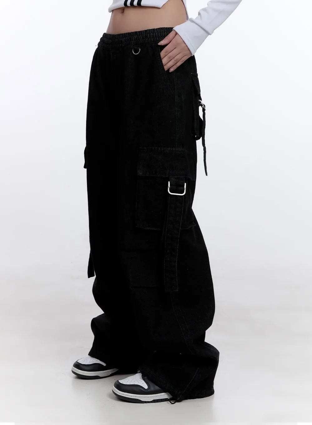 Cargo Denim Baggy Pants CJ509