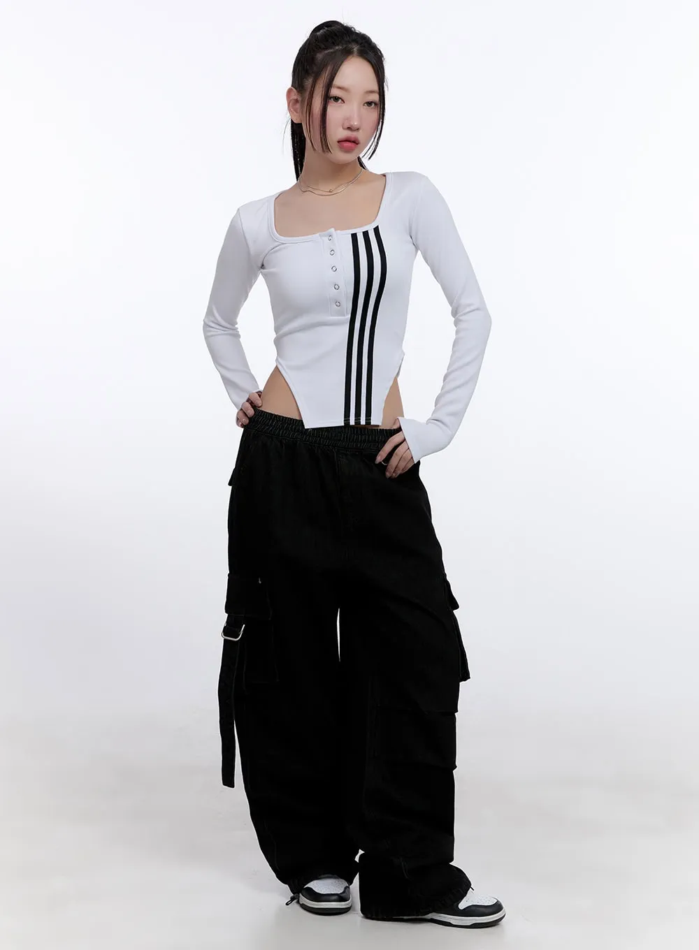 Cargo Denim Baggy Pants CJ509