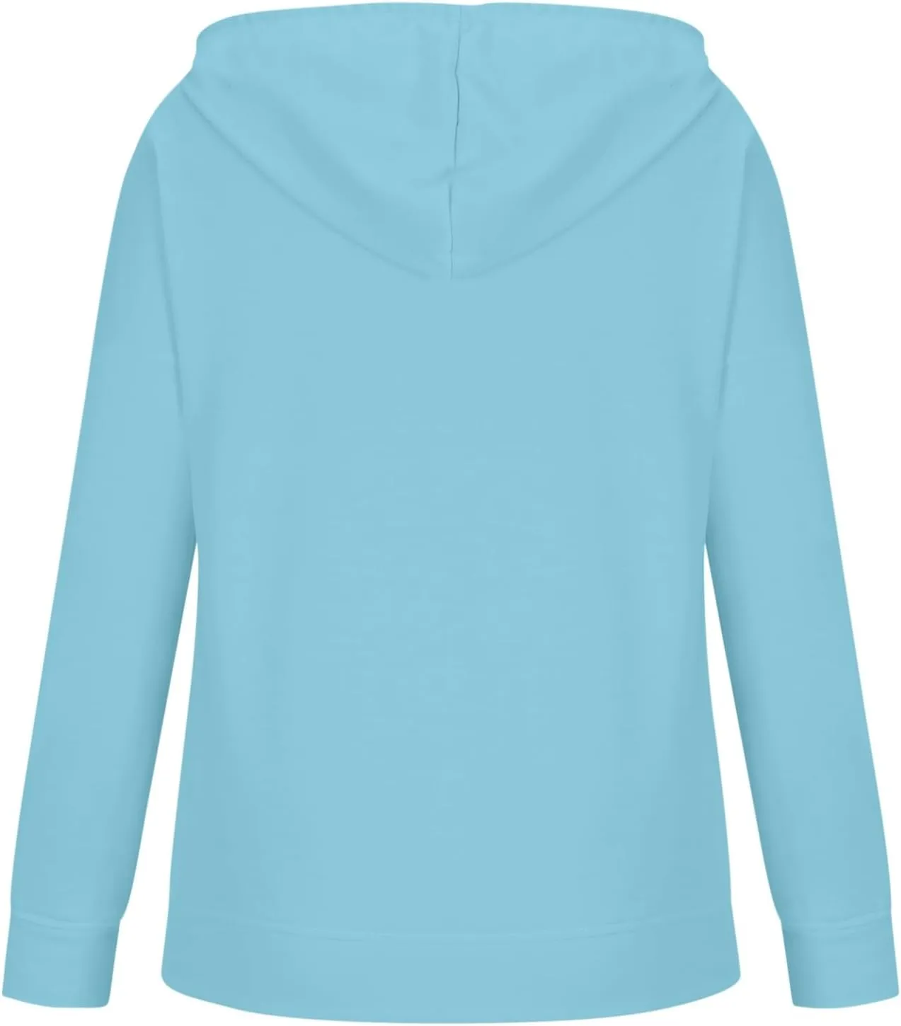 Fall Hoodies For Women Trendy 2024 Causal Long Sleeve Button Down Hooded Sweatshirt Solid Basic Pullover Tops