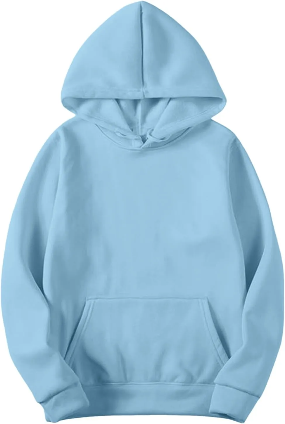 Hoodies For Women Plus Size Long Sleeve Drop Shoulder Casual Sweatshirt Solid Color Drawstring Fashion Sweatshirts