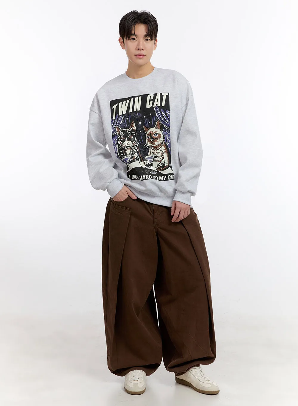 Men's Baggy Cargo Cotton Pants IM525