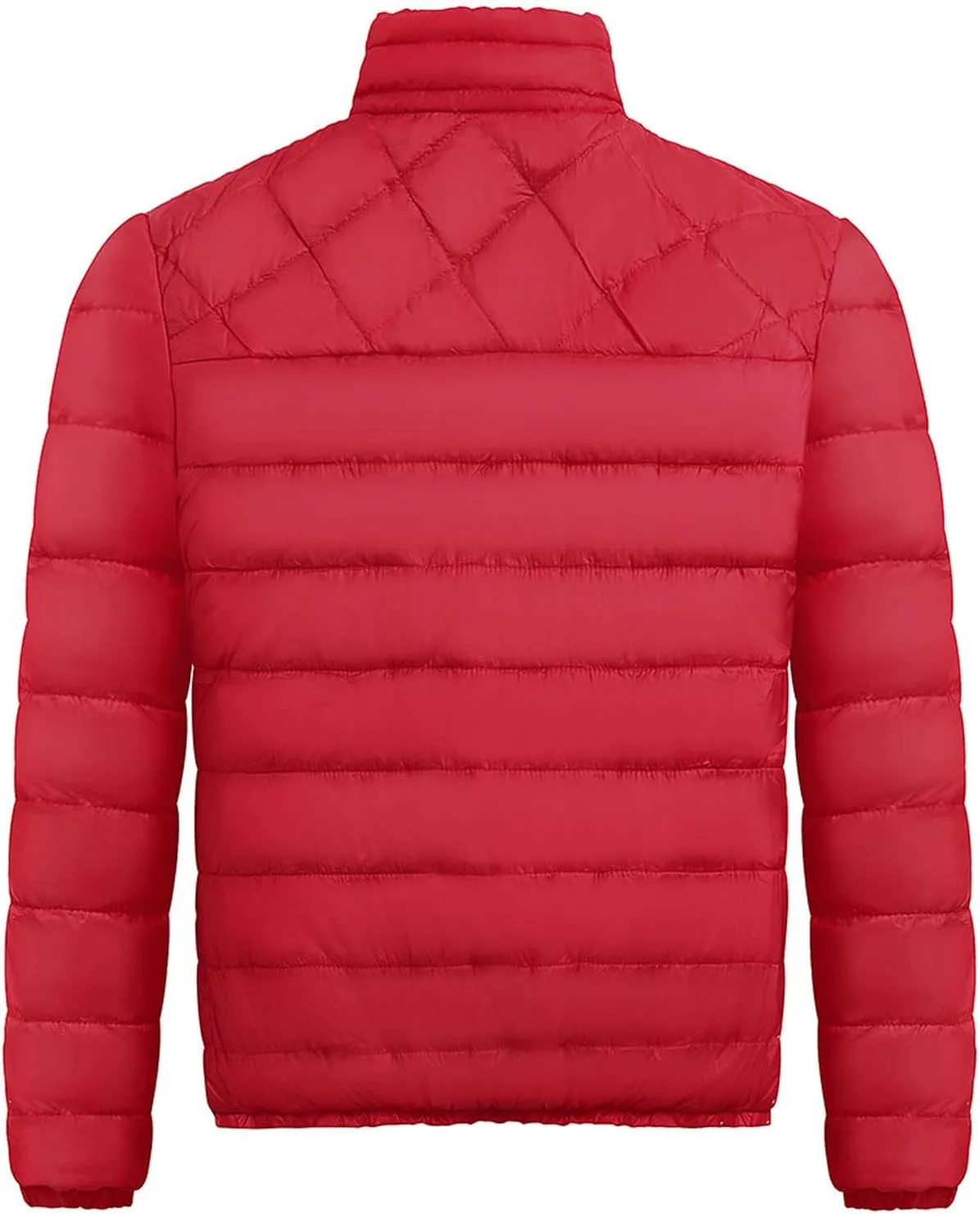Men's Jackets Puffer Jacket Quilted Down Alternative Full Zip Casual Coat Thick Windbreaker Outwear Jackets, S-3XL