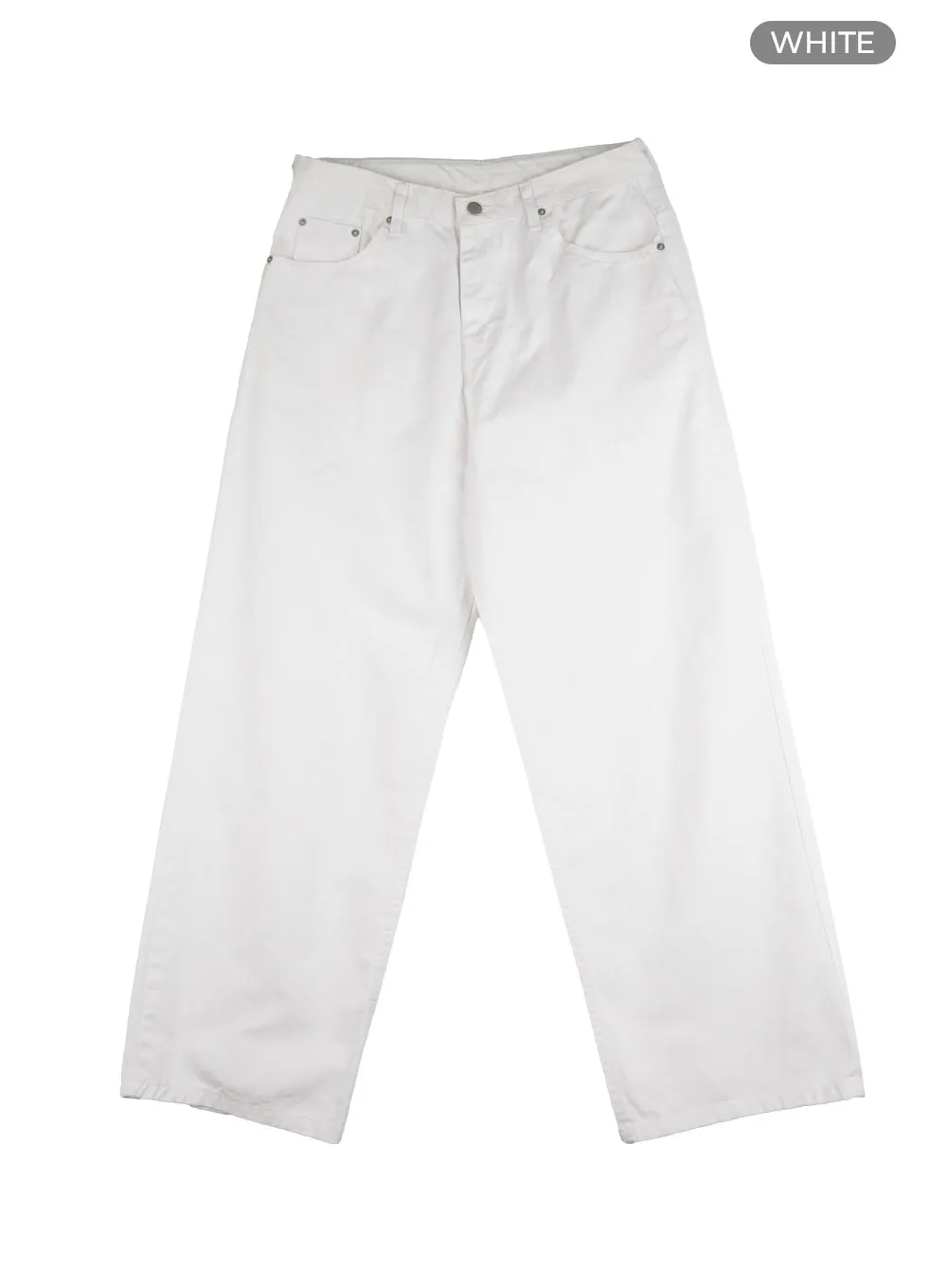 Men's Solid Cotton Baggy Pants IL404