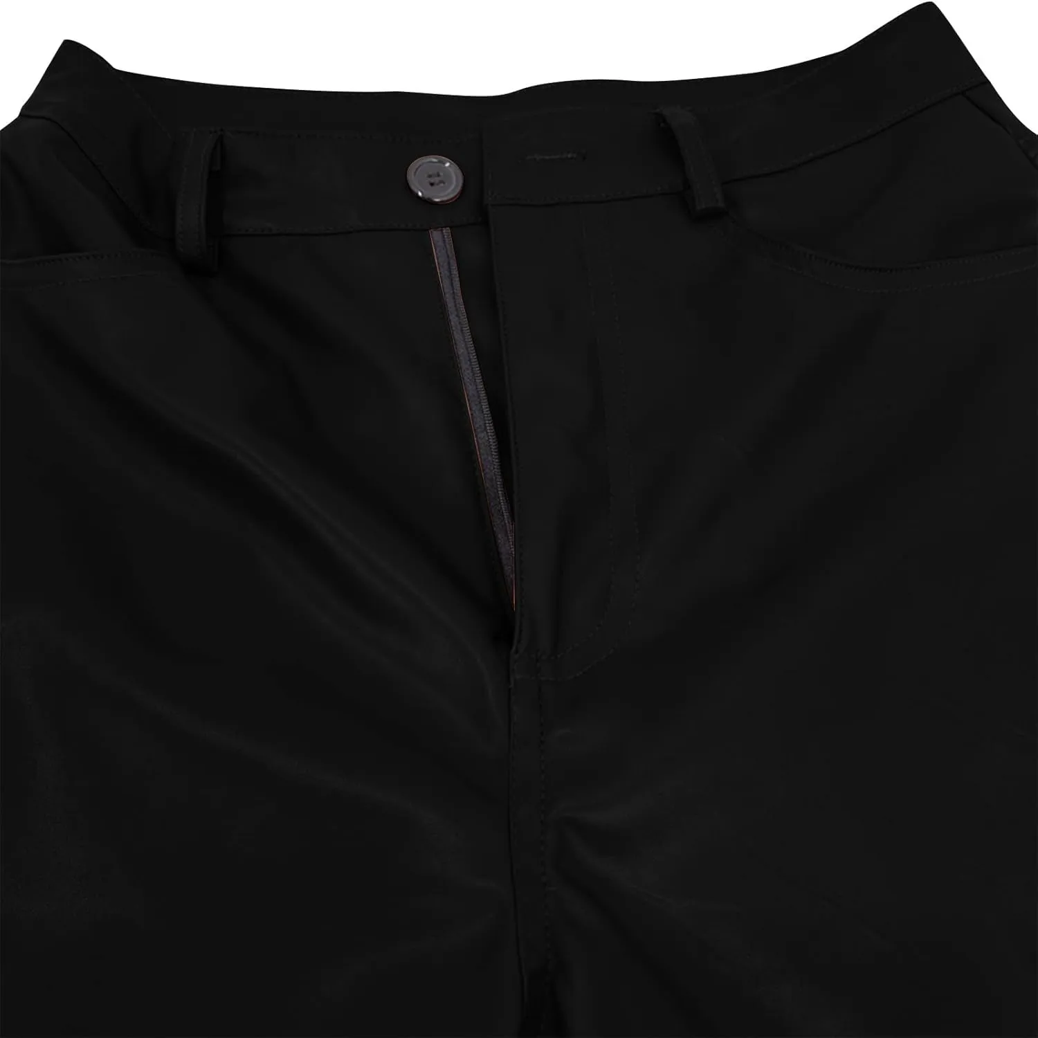 Women's Faux Leather Pants Button PU Pants Straight Wide Leg Trousers with Pockets Leather Leggings Bell Bottom Flare Pants