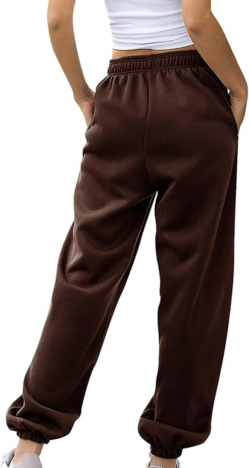 Womens Sweatpants 2024 High Waisted Baggy Sweatpants Joggers Sports Workout Jogger Pants with Pocket Teen Trousers