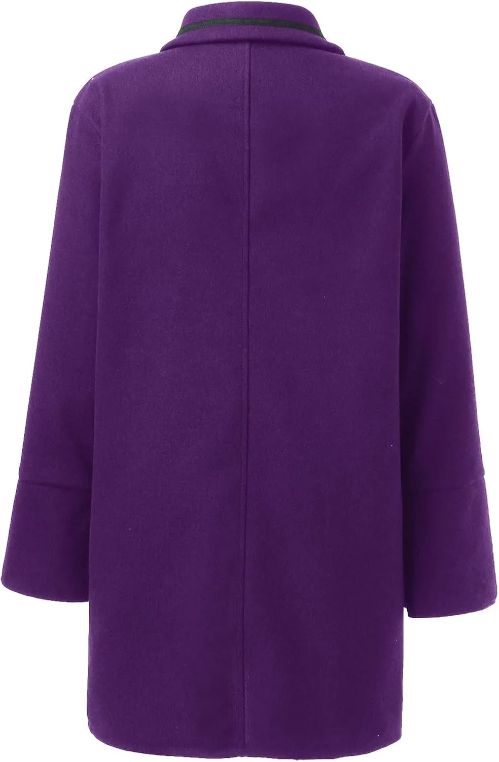 Wool Coats for Women Button Down Pea Coats Tweed Coat Plus Size Y2K Cardigan Fall Winter Long Sleeve Jacket Warm Outwear