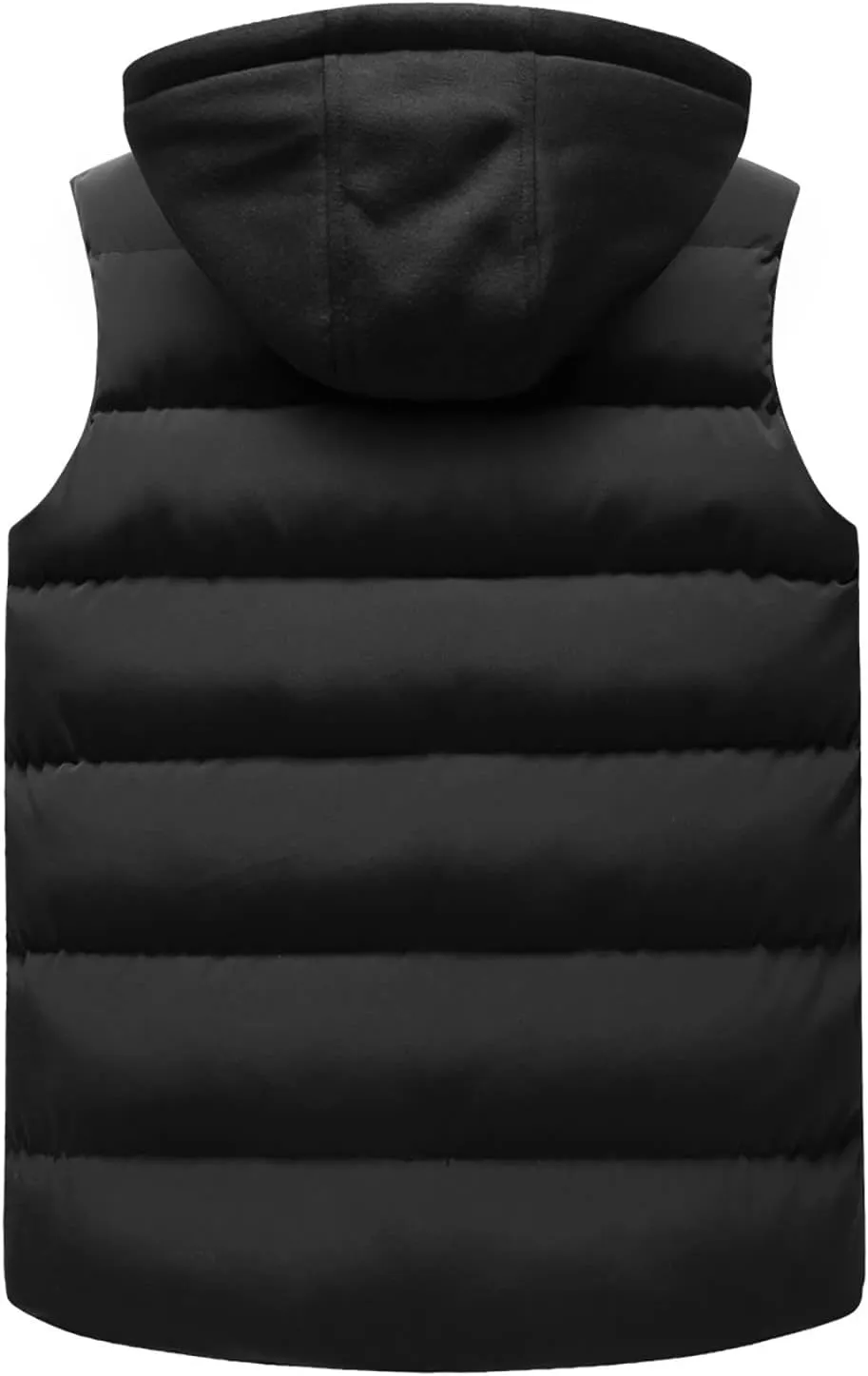 Ymosrh Men's Down Jacket Lightweight Puffer Vest Sleeveless Winter Jacket with Hood for Men, XS-2XL